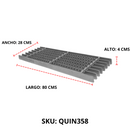 Parrilla Dentada De 80x28 Para Estufon