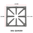 Parrilla 22x22 Hierro Fundido