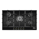 Parrilla Empotrable De Gas 5 Quemadores Vidrio Negro 87 cm AROL, Modelo P-CN5Q87A