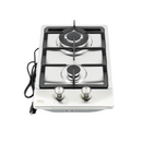 Parrilla de Gas de 2 Quemadores, Acero Inoxidable, Empotrable, 31cm, AROL P-IN2Q31