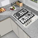 Combo Parrilla y Campana Slim 60cm AROL P-IN4Q59A y CSI-60A