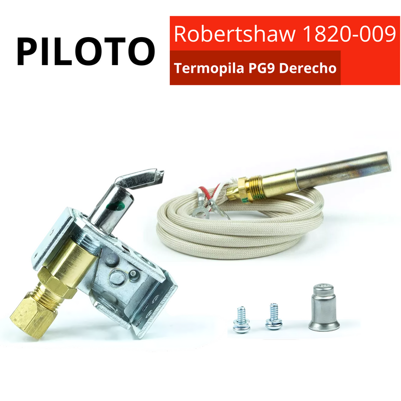 Piloto con Termopila PG9 Derecho Robertshaw 1820-009