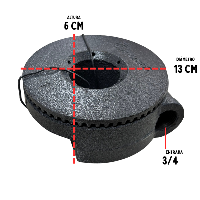 Quemador FPH 6 Derecho Hierro Fundido