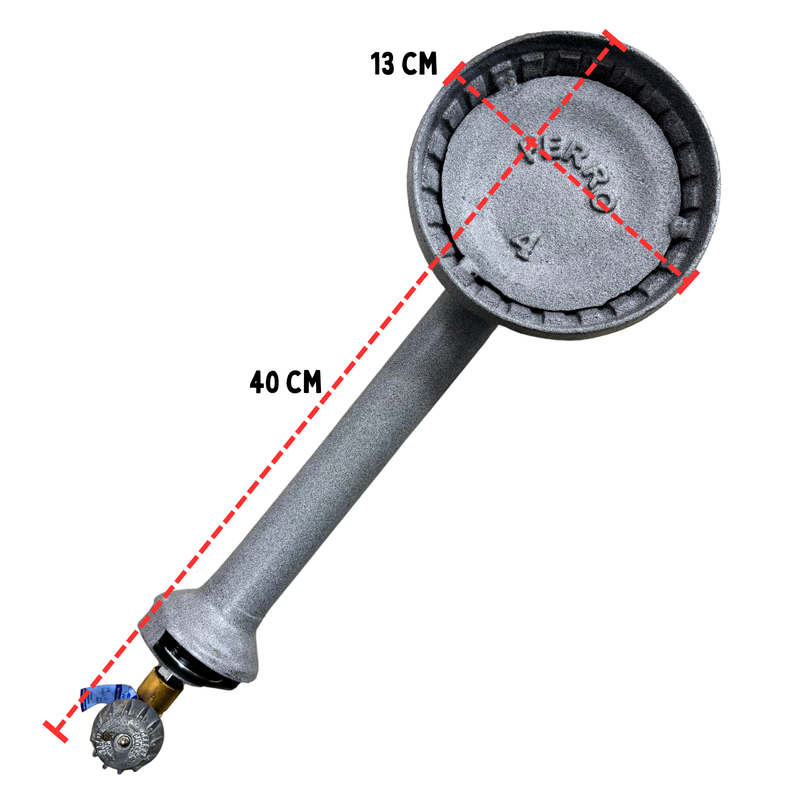 Quemador FD 4 Ferro Alta Presión Con Válvula
