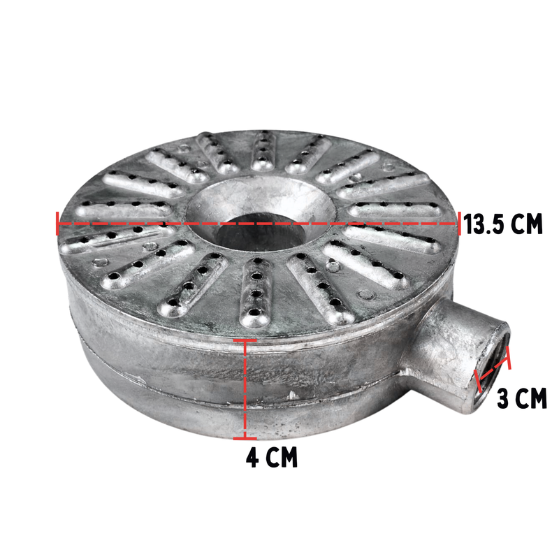 Quemador de Gas Tipo Regadera de Aluminio