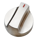 Perilla para Estufa Industrial, Alta Calidad, Plateada, 5.5 cm, Modelo X-01 AROL