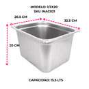 Inserto Acero Inoxidable MEDIO 1/2 x 200 Mm - Electrodomesticos Olvera