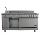 Estufa Universal PD Drago 4 Quemadores, Horno, Asador, Plancha 2″ Freidora y Gratinador.