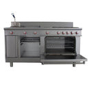 Estufa Universal PD Drago 4 Quemadores, Horno, Asador, Plancha 2″ Freidora y Gratinador.