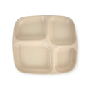 Plato Cuadrado 4 Divisiones Melamina Beige