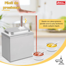 Dispensador de Salsas o Aderezos Individual 2L AROL con Bomba y Tapa Inoxidable