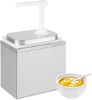 Dispensador de Salsas o Aderezos Individual 2L AROL con Bomba y Tapa Inoxidable