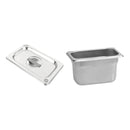 Inserto Contenedor Acero Inoxidable Con Tapa Noveno 1/9x10cm Arol NSF, 1.5L 17.5x11x10