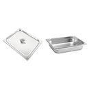 Inserto Contenedor Acero Inoxidable Con Tapa 1/2x6 Cm 32.5x26x6 Arol NSF, 3.5L