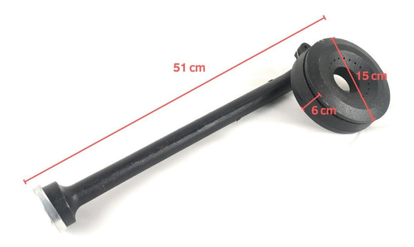 Kit Quemadores Corto Y Largo Con Parrilla 60x30 Cm AROL Hierro Fundido