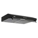 Campana Extractora Slim 60 cm, Vidrio Frontal, Negra, Pared CSL-60BL