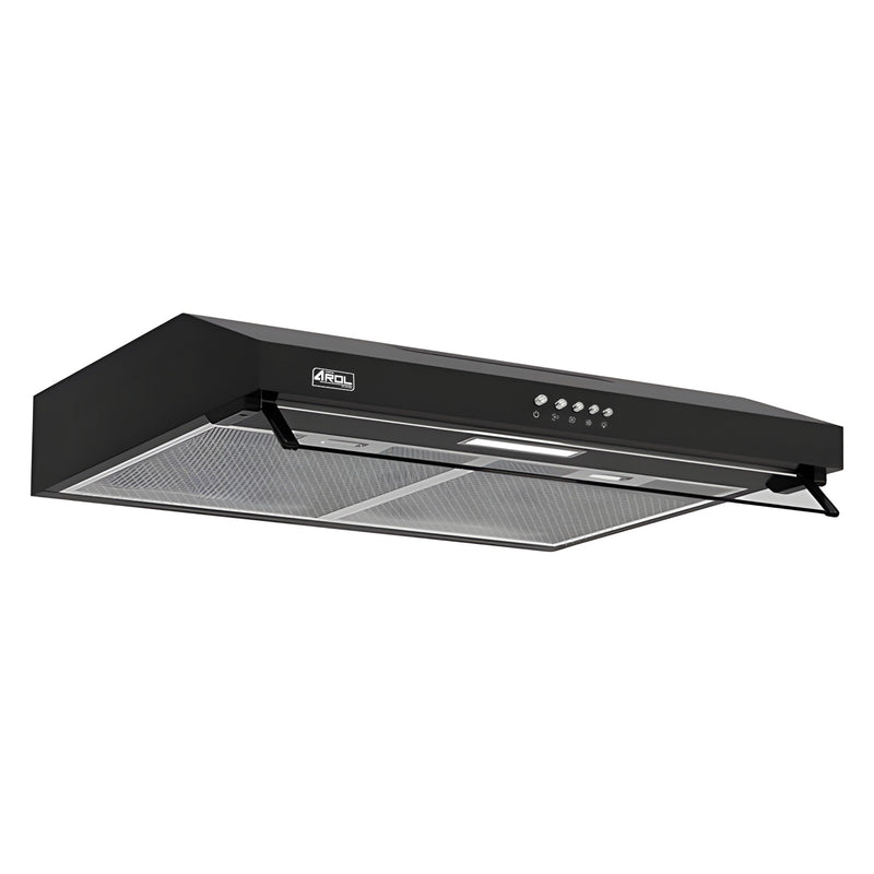 Campana Extractora Slim 60 cm, Vidrio Frontal, Negra, Pared CSL-60BL