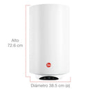 Calentador Rheem RME-CHN50L Electrico 50 Litros 127V Mural Interior