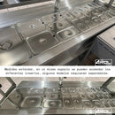 Inserto Contenedor De Acero Inoxidable 1/3x10cm Caja 6 Pzs