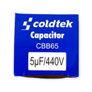 Capacitor Trabajo 5 MFD 440 V Alum. Red.