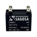 Capacitor 4 Pins 3 MFD 450V