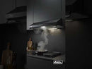 Campana Extractora Slim 80 cm, Vidrio Frontal, Negra, Pared CSL-80BL