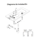 Paquete de Instalación Coflex para Fregadero de 2 Tarjas PS-F007 - Electrodomésticos Olvera