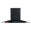 Campana Extractora Curva AROL 90 cm Acero Mate Negro, Línea Girasol, Modelo C-AI2F90