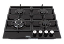 Parrilla de Gas de 4 Quemadores, Vidrio Templado, Empotrable, 59cm, AROL P-CN4Q60