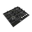 Parrilla de Gas de 4 Quemadores, Vidrio Templado, Empotrable, 59cm, AROL P-CN4Q60