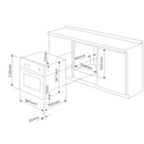 Horno De Gas Para Empotrar Con Cristal Claro de 60 Cm. Supra