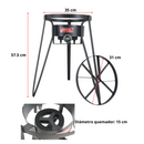 Base Para Disco Estufón Con Quemador Alta Presión Arol