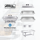 Chafer Bufetera Plegable Completo con Certificación NSF y 1 Inserto 1/1 x 6 cm