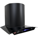 Campana Extractora, 60cm, Acero Inoxidable Mate Negro, Tipo Curvo, AROL Modelo Gardenia