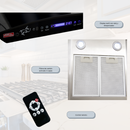 Campana Extractora, 60cm, Acero Inoxidable Mate Negro, Tipo Curvo, AROL Modelo Gardenia