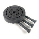 Quemador Industrial A Gas Triple 3 Tomas 35cm Pára Estufones