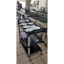 Carrito De Servio 3 Niveles Negro Con Freno Arol 80x50x86 - Electrodomesticos Olvera