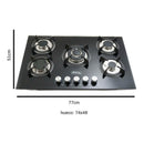 Combo Parrilla 5 Quem 77cm Campana Táctil Cristal Acero 90cm - Electrodomesticos Olvera