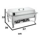 Chafer  Bufetera Baño Maria Plegable Reforzado Completo Con Certificado Nsf Arol - Electrodomesticos Olvera