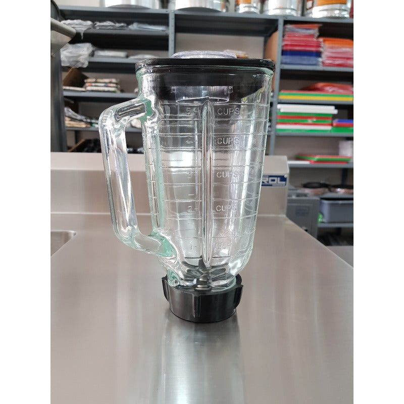 Vaso Para Licuadora Oster Vidrio Completo Generico Calidad Original Cuchillas Pica Hielo - Electrodomesticos Olvera