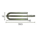 Quemador Tipo U Acero Inoxidable 59.5 Cm - Electrodomesticos Olvera
