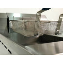 Freidora Con Termostato 2 Canastillas 8 Lts De Acero Inoxidable