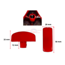 Perilla Recta Con Opresor Roja