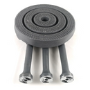 Quemador Industrial A Gas Triple 3 Tomas 35cm Pára Estufones