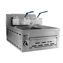 Freidora Con Termostato 2 Canastillas 8 Lts De Acero Inoxidable