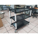 Carrito De Servio 3 Niveles Negro Con Freno Arol 80x50x86 - Electrodomesticos Olvera