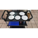 Carrito De Servio 3 Niveles Negro Con Freno Arol 80x50x86 - Electrodomesticos Olvera