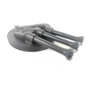 Quemador Industrial A Gas Triple 3 Tomas 35cm Pára Estufones