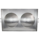 Comal Dos Bolas De 50X80 Acero Inox.