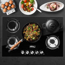 Parrilla de Gas 5 Quemadores Vidrio Templado Empotrable de 77cm Arol P-CN5Q77 - Electrodomesticos Olvera